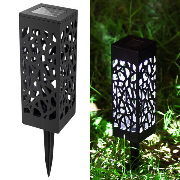 Solar hollow lawn light